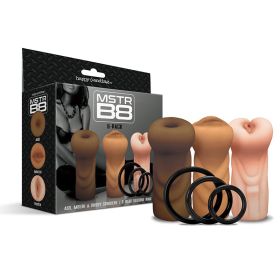 Happy Ending Mstr B8 Six Pack: Ass  Mouth  Pussy Stroker with 3 Rings