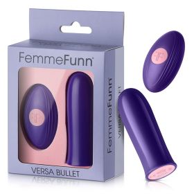 FemmeFunn Versa Bullet Rechargeable Remote Controlled Vibrator Dark Purple