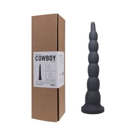 Tantus Cowboy Beaded Dildo Onyx (Box)