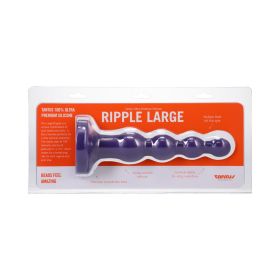 Tantus Ripple Large Beaded Anal Plug Amethyst