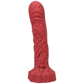 Tantus Groove Textured Dildo Ruby (bag)