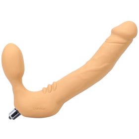 Tantus Real Strapless Vibrating Strap On Dildo Honey