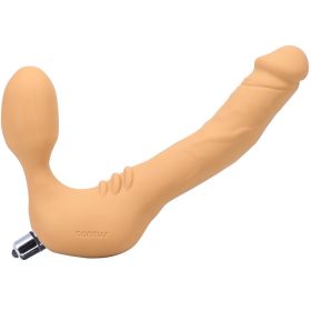 Tantus Real Strapless Slim Vibrating Strap On Dildo Honey