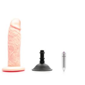 Tantus Sam O2 Vibrating Dual Density Dildo Kit Cream (Bag)