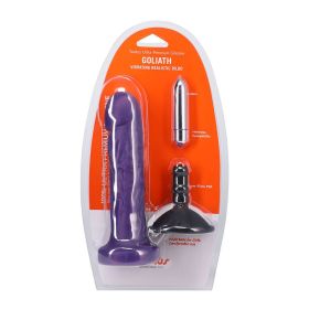 Tantus Goliath Soft Vibrating Dildo Kit Amethyst