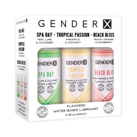 Gender X Flavored Lube Travel 3 Pack
