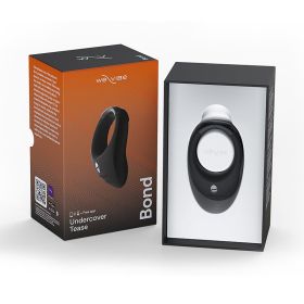 We Vibe Bond Rechargeable Remote Controlled Silicone Adjustable Wearable Stimulation Ring Black