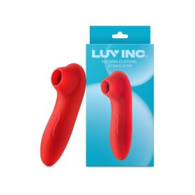 Luv Inc Cs19 Pulsing Clitoral Stimulator Rechargeable SilicOne  Red
