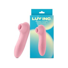 Luv Inc Cs19 Pulsing Clitoral Stimulator Rechargeable SilicOne  Light Pink