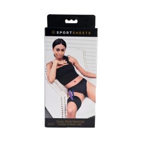 Sportsheets Dual Penetration Thigh Strap On Harness Black