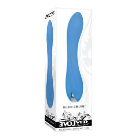 Evolved Blue Crush Rechargeable Silicone G Spot Vibrator Blue