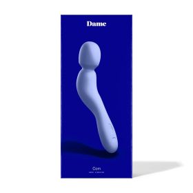 Dame Com Rechargeable Silicone Wand Vibrator Periwinkle