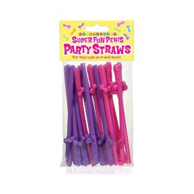 Super Fun Penis Party Straws 8 Pack