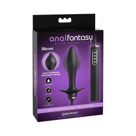 Anal Fantasy Elite Collection Auto Throb Inflatable Vibrating Plug Black