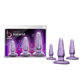 B Yours 3 Piece Anal Trainer Kit Purple Swirl