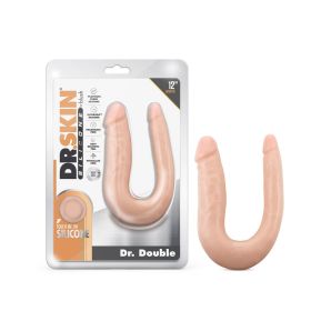 Dr. Skin Silicone Dr. Double Realistic 12 in. Dual Ended Dildo Beige