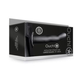 Ouch! Curved 8 in. Hollow Strap On