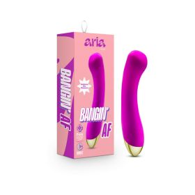 Aria Bangin'' AF Rechargeable Silicone G Spot Vibrator Purple