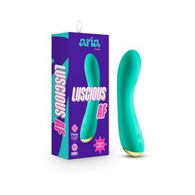 Aria Luscious AF Rechargeable Silicone G Spot Vibrator Teal
