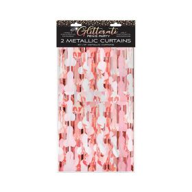 Glitterati Penis Party Metallic Foil Curtains 2 Pack