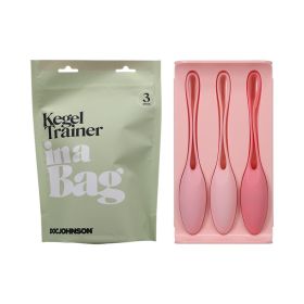 Doc Johnson Kegel Trainer Set In A Bag 3 Piece Silicone Pink