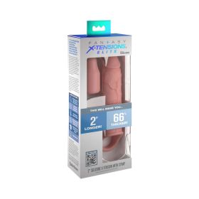 Fantasy X tensions Elite 6 in. Silicone Extension with Strap & 2 in. Extender Beige