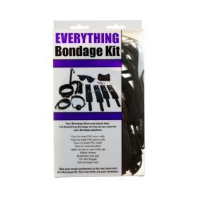 Ple''sur 12 Piece Everything Bondage Kit Black