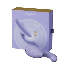 Womanizer Duo 2 Rechargeable Dual Stimulation Pleasure Air and G Spot Vibrator Lilac