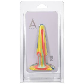 A Play Groovy 5 in. Silicone Anal Plug Sunrise