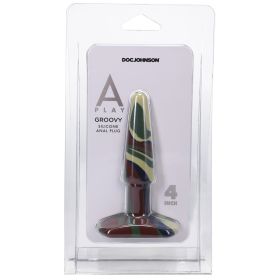 A Play Groovy 4 in. Silicone Anal Plug Camouflage