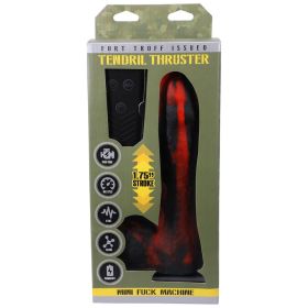 Fort Troff Tendril Thruster Mini Fuck Machine Rechargeable Remote Controlled Silicone 8.5 in. Thrusting Dildo Red/Black
