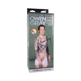 Signature Cocks Owen Gray 9 in. TRUSKYN Silicone Dildo with Vac U Lock Suction Cup