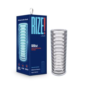 RIZE! Ribz Glow in the Dark Self Lubricating Stroker Clear