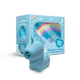 Unihorn Mount''n Peak Pointed Flicking Tongue Vibrator Blue
