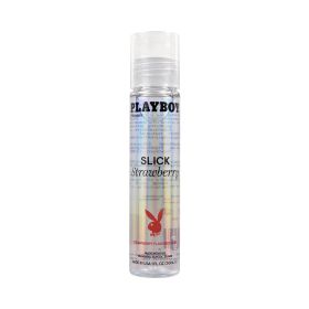 Playboy Slick Flavored Water Based Lubricant Strawberry 1 oz.