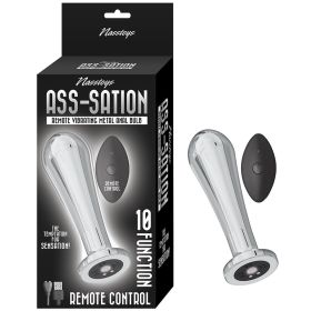 Nasstoys Ass Sation Remote Vibrating Metal Anal Bulb Silver