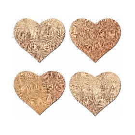 Pastease Petites Liquid Hearts Pasties Rose Gold 2