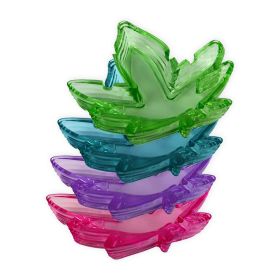Pot Leaf Ashtray Assorted Color 4 Pack