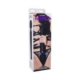 Merci Rechargeable Power Wand Ultra Powerful Silicone Wand Massager Black Violet
