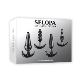 Selopa Intro To Plugs 4 Piece Anal Plug Set Black