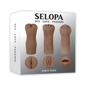 Selopa Party Pack 3 Piece Stroker Pack Dark