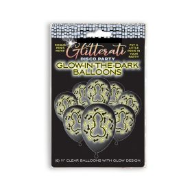 Glitterati Disco Party Glow in the Dark Balloons 8