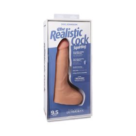 The Realistic Cock Squirting 9.5 in. ULTRASKYN Vac U Lock Dildo Vanilla