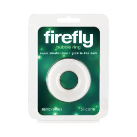 Firefly Bubble Ring Medium Glow in the Dark Cock Ring White