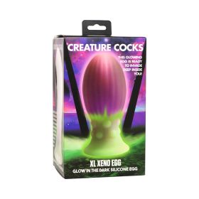 Creature Cocks XL Xeno Egg Glow in the Dark Silicone Egg