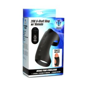 Trinity Men 28X G Shaft Silicone Cock Ring with Remote