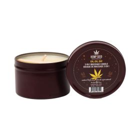 Earthly Body Hemp Seed Holiday 3 in 1 Massage Candle Oh  Oh  Oh 6 oz.