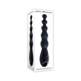 Zero Tolerance Backdoor Baton Rechargeable Anal Vibrator Silicone Black