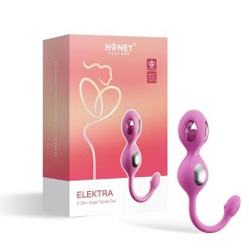 Honey Play Box Elektra App Controlled E Stim Kegel Training Set Pink
