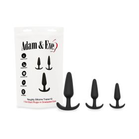 Adam & Eve Naughty Silicone Trainer Kit Black (Bag Packaging)
